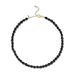 Mystical Moonlight Black Spinel Adjustable Necklace, 15.00