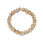 Deluxe The Humbling Jumbo Yellow Crystal Bracelet with Cubic Zirconia Spacer