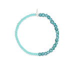 Unbothered Teal Crystal and Chalcedony Bracelet