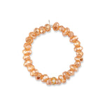 Deluxe Per My Last Jumbo Orange Crystal Bracelet with Cubic Zirconia Spacer