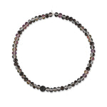 Deluxe Soft Focus Jumbo Black Oval Crystal Choker with Black Diamond Bead