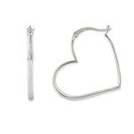 Heartfelt Hangout Sterling Silver Heart Earrings