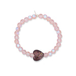 Deluxe Candy Cloud Jumbo Pink Crystal Bracelet
