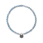 Shine Time Jumbo Blue Teardrop Crystal Fixed 26