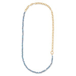 Team Spirit Jumbo Blue Crystal / Gold Fill Chain 43.00