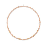 Deluxe Amber Edition Peach Crystal Choker with Gold Dust Beads
