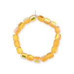 Golden Pages Jumbo Yellow Crystal Anklet