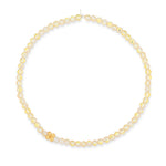 Deluxe Daydream Club Jumbo Yellow Crystal Choker with Yellow Gold Vermeil Flower Bead