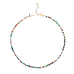Heartland Sparkle Multi Gemstone Adjustable Necklace, 15.00
