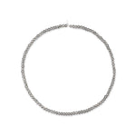 Soho Metallic Gray Crystal Choker