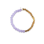 More Cake Jumbo Lavender Crystal / Pyrite Star Bracelet
