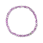 Deluxe Joy Mode Jumbo Purple Crystal Choker with Black Rhodium / Diamond Disk