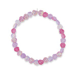 Sweet Surprise Jumbo Pink and Purple Flower Crystal Choker