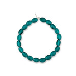 Sparkle Hour Jumbo Deep Teal Oval Crystal Bracelet