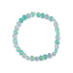 Cake Please Jumbo Light Blue / Green Patterned Rose Crystal Choker
