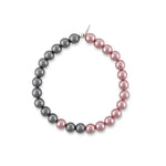 Crosby Jumbo Gray and Pink Pearl Bracelet