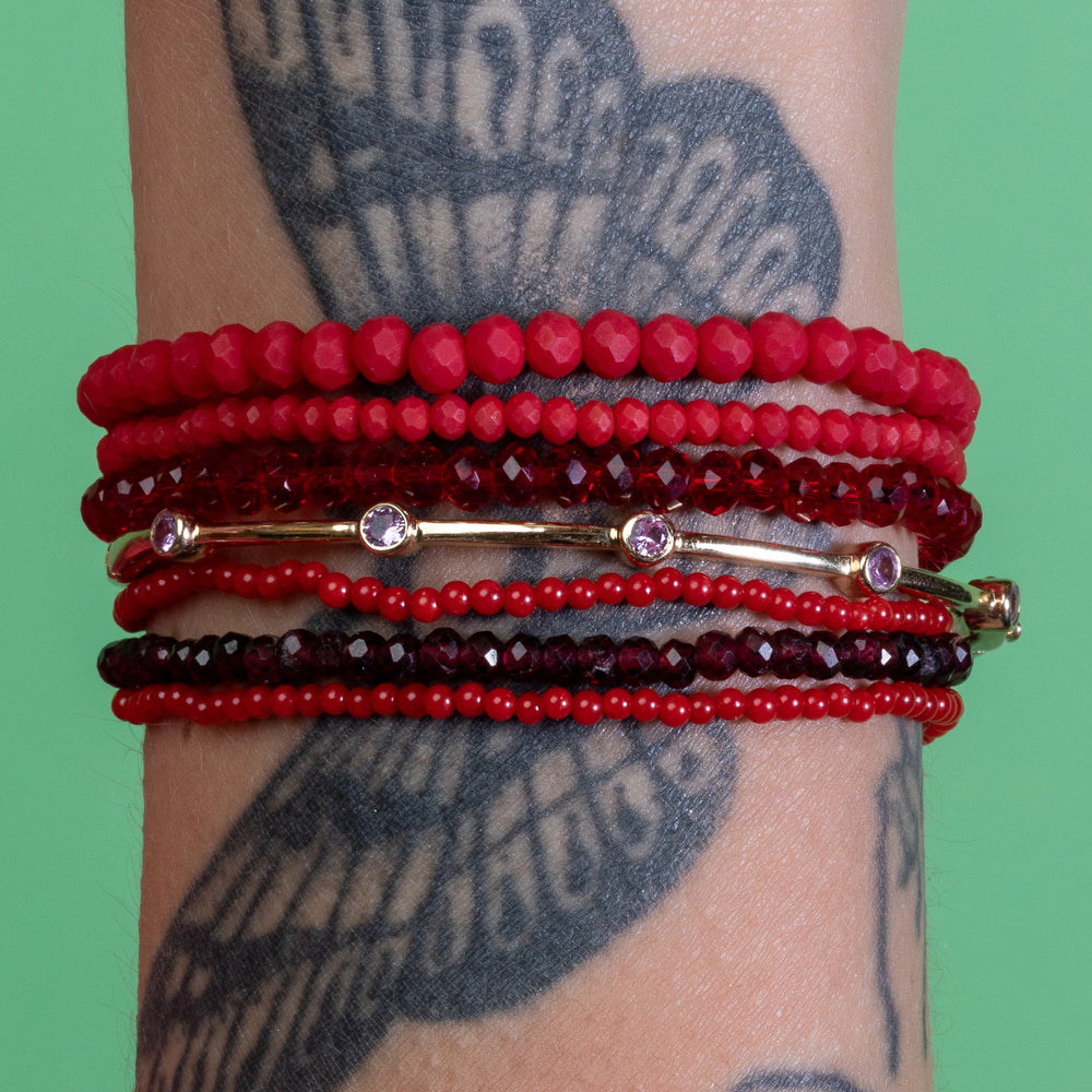 Cherry On Top Pink Sapphire Bangle