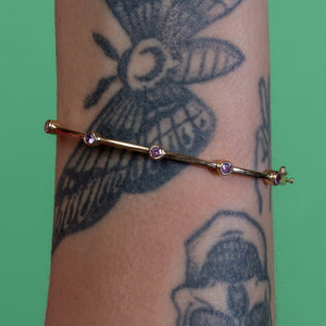 Cherry On Top Pink Sapphire Bangle