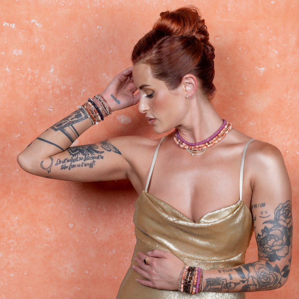 Opulent Oleander Jumbo Chalcedony Choker