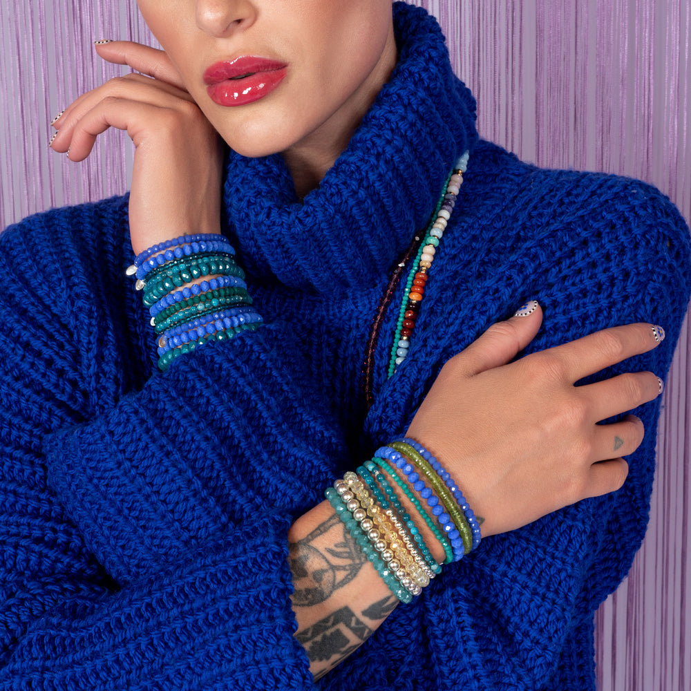 Incredible Indigo Jumbo Crystal Bracelet