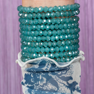 Unreal Teal Jumbo Crystal Bracelet