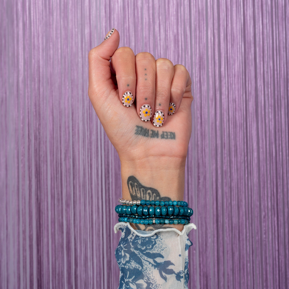 Go-To Sterling Silver and Agate Bracelet