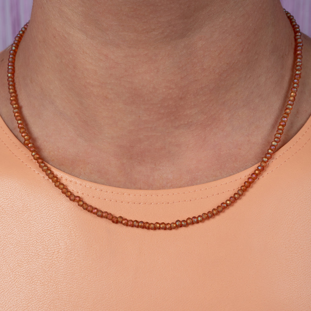 Fire Within Itsy Crystal Adjustable Necklace