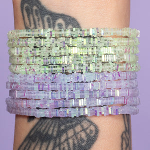 Dare Purple Square Crystal Bracelet