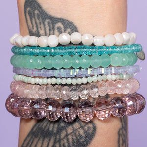 Dare Purple Square Crystal Bracelet
