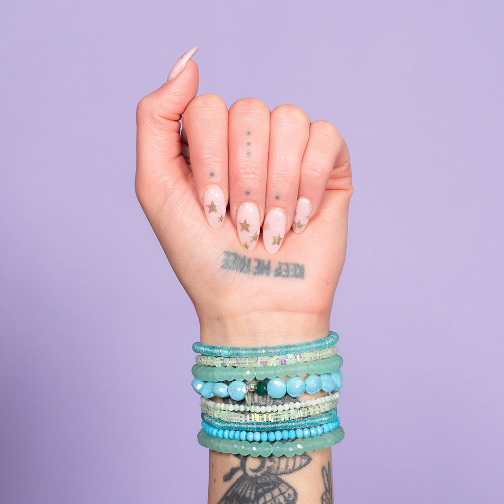 Party Teal Dawn Blue Topaz Gemstone Bracelet