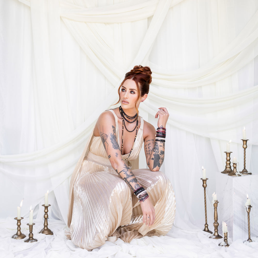 Mystical Moonlight Black Spinel Bracelet