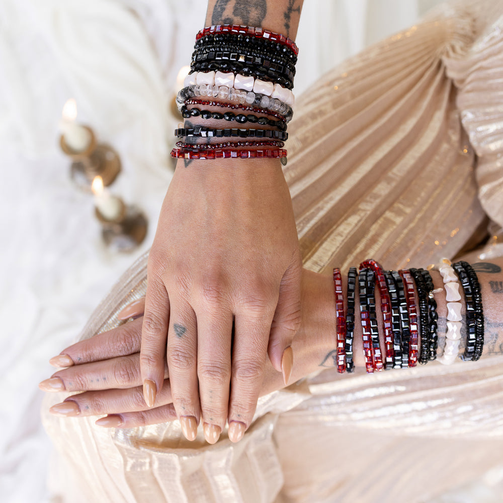 Mystical Moonlight Black Spinel Bracelet