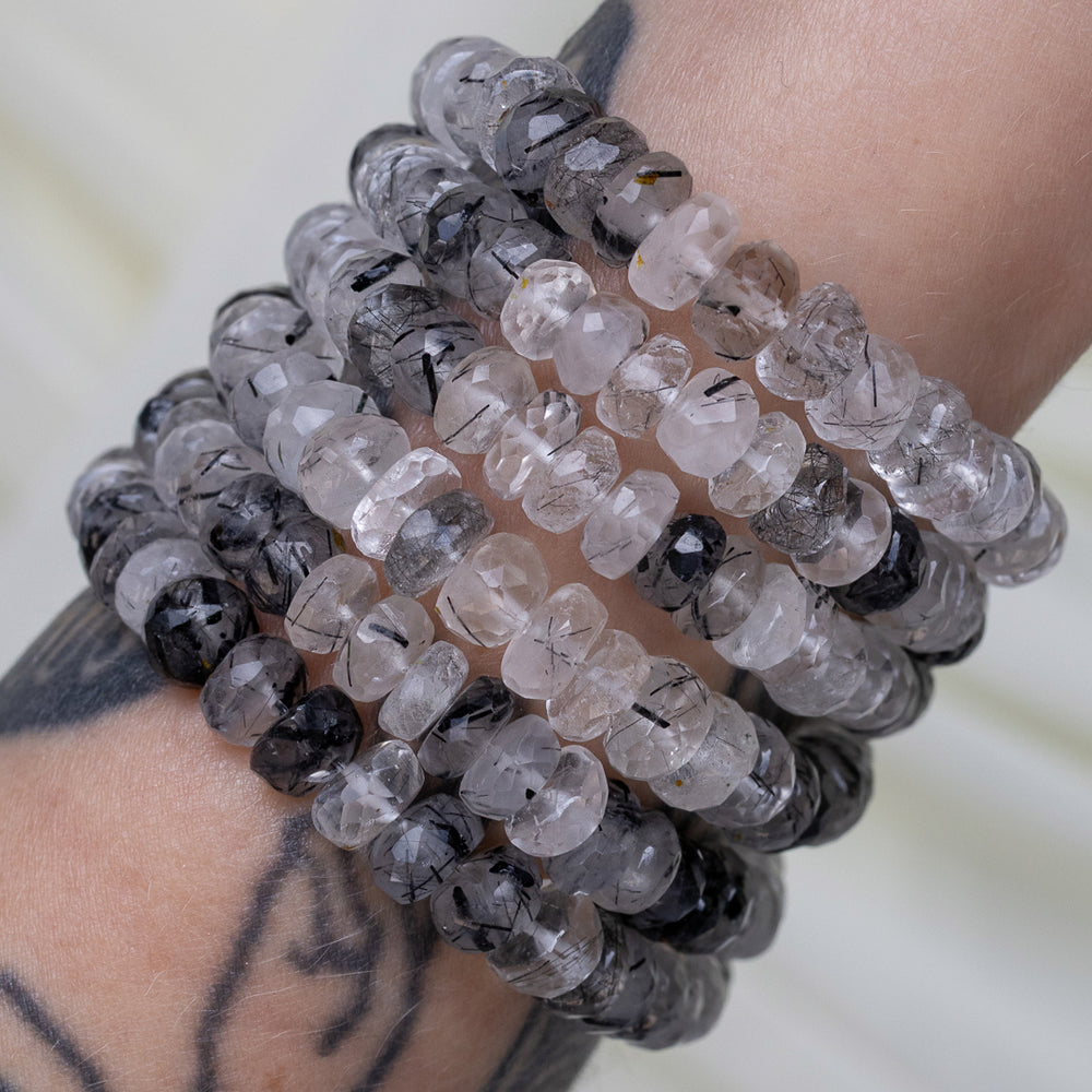 Crystal Ball Jumbo Rutilated Quartz Bracelet