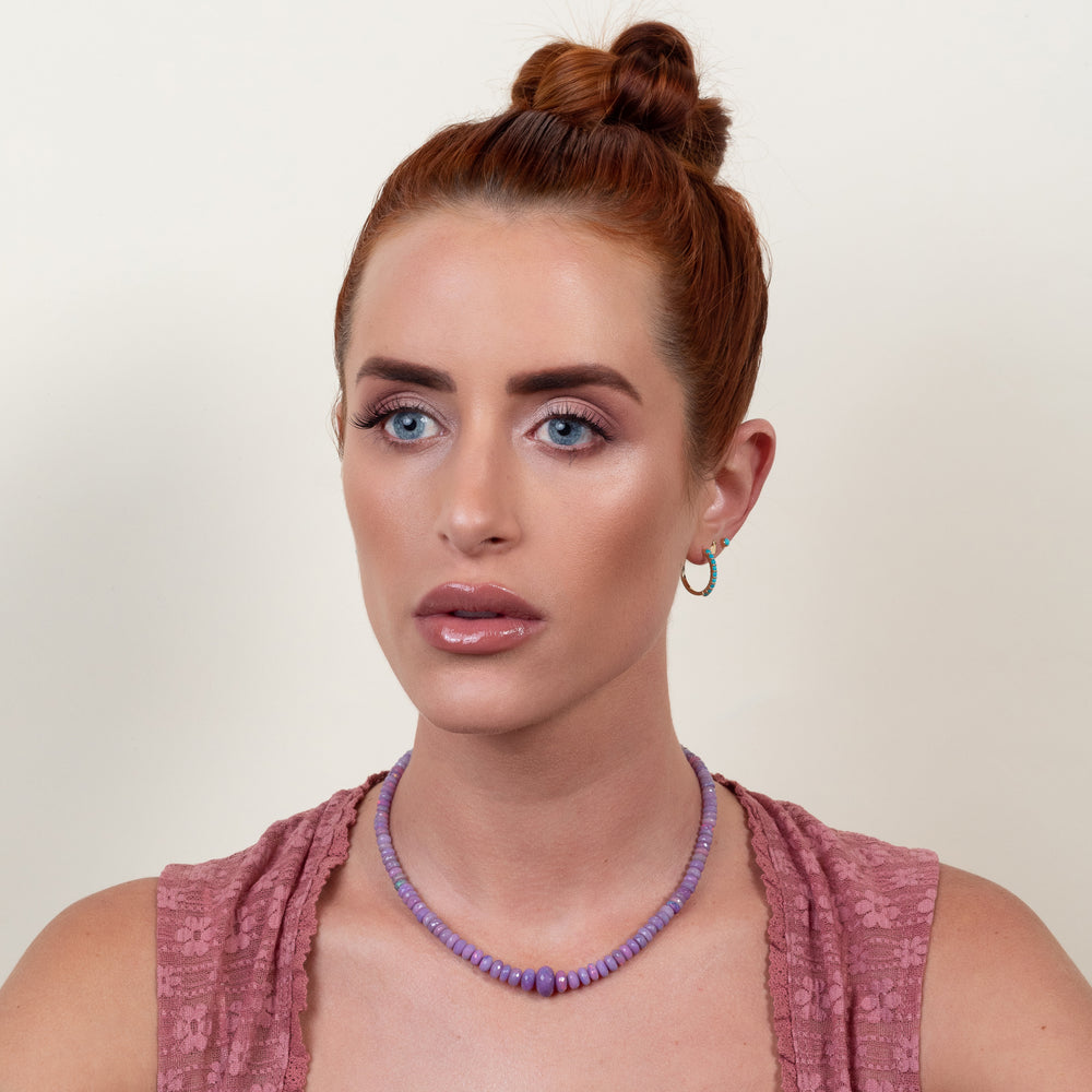 Balance Check Gemstone Adjustable Necklace