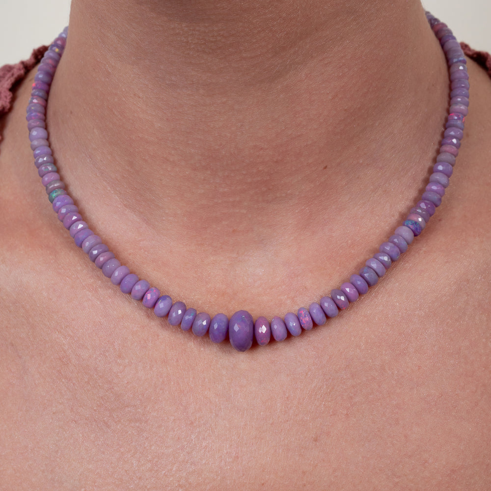 Balance Check Gemstone Adjustable Necklace