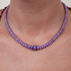 Balance Check Gemstone Adjustable Necklace