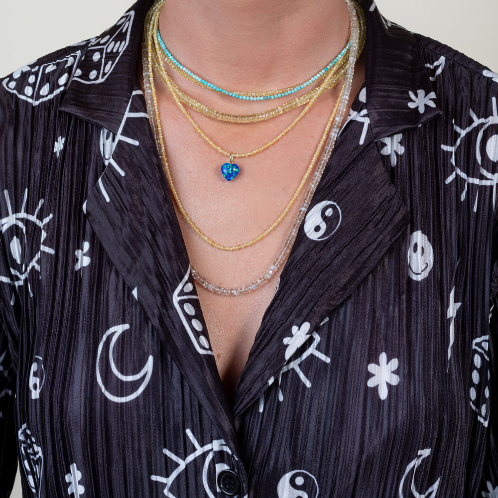 Shine & Subscribe Gemstone Adjustable Necklace