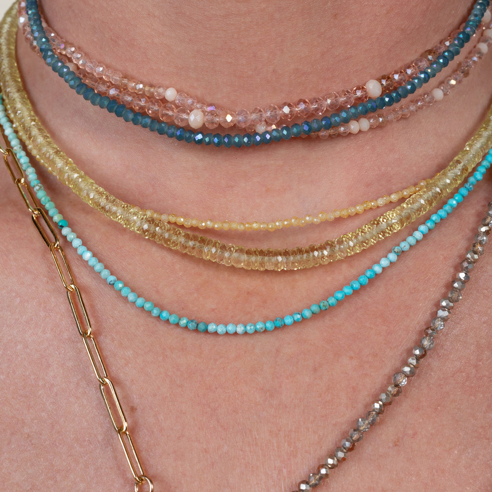 Shine & Subscribe Gemstone Adjustable Necklace