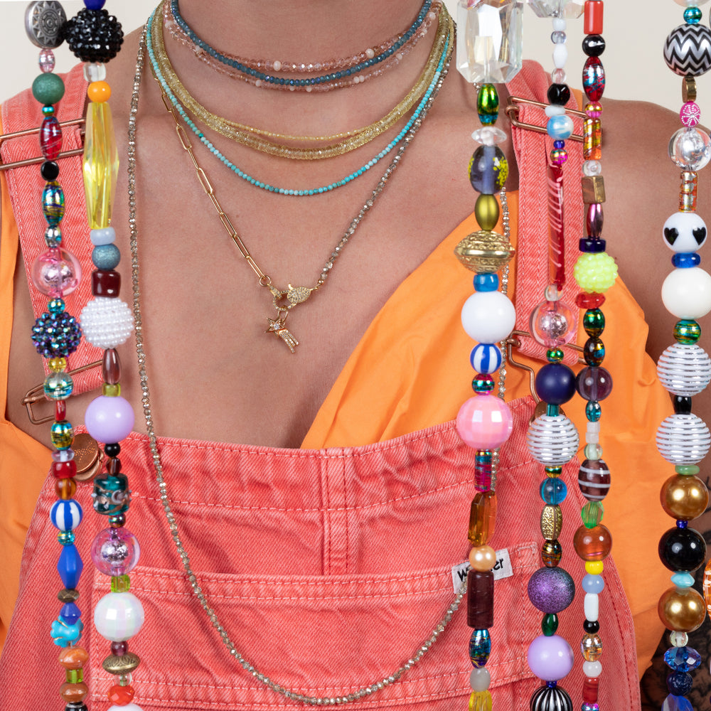 Ombré Obsessed Itsy Gemstone Adjustable Necklace