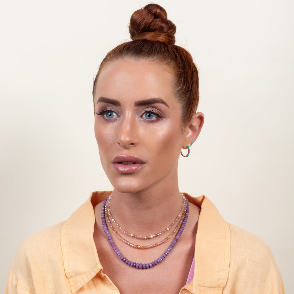 Balance Check Gemstone Adjustable Necklace