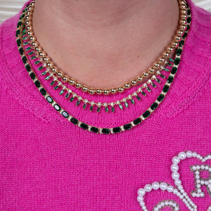 Deluxe Green Cubic Zirconia Tennis Necklace