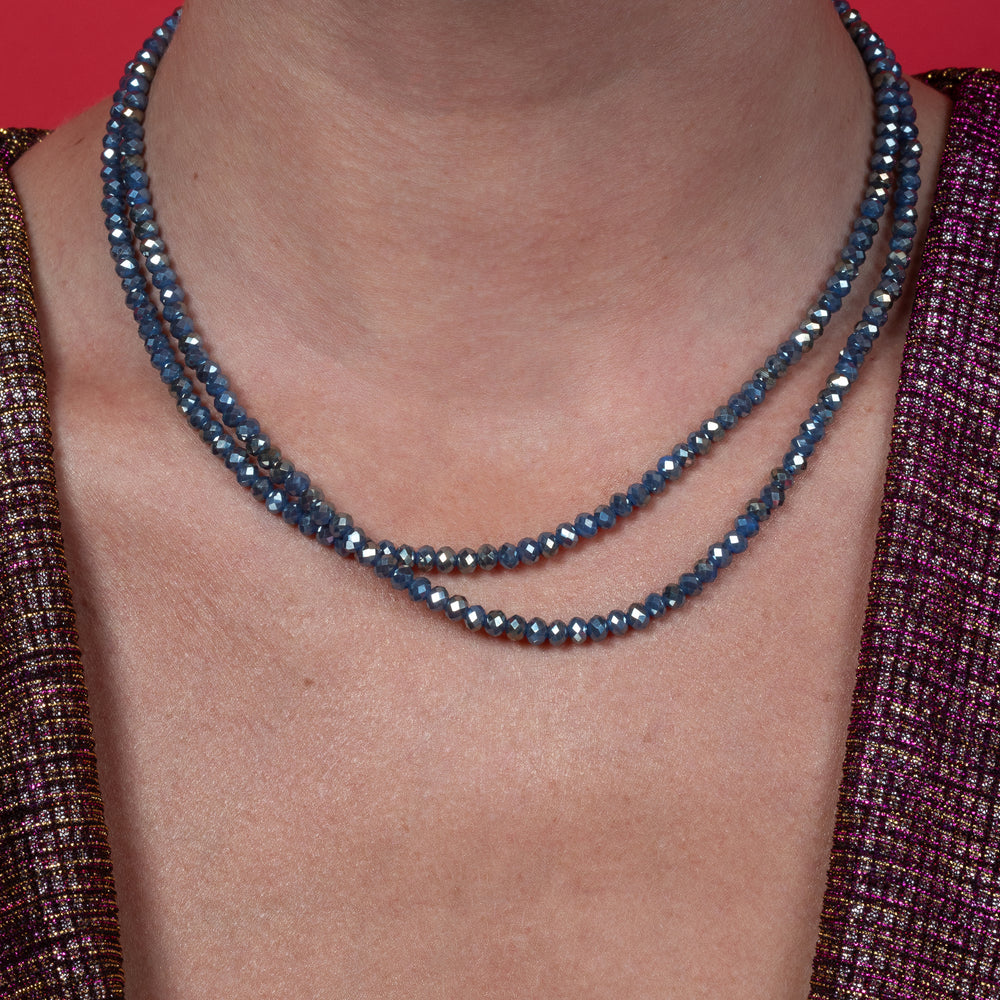 Kirsten Crystal Double Wrap 33.00" Necklace