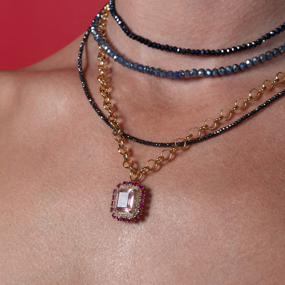 Lake Effect Itsy Cubic Zirconia Adjustable Necklace