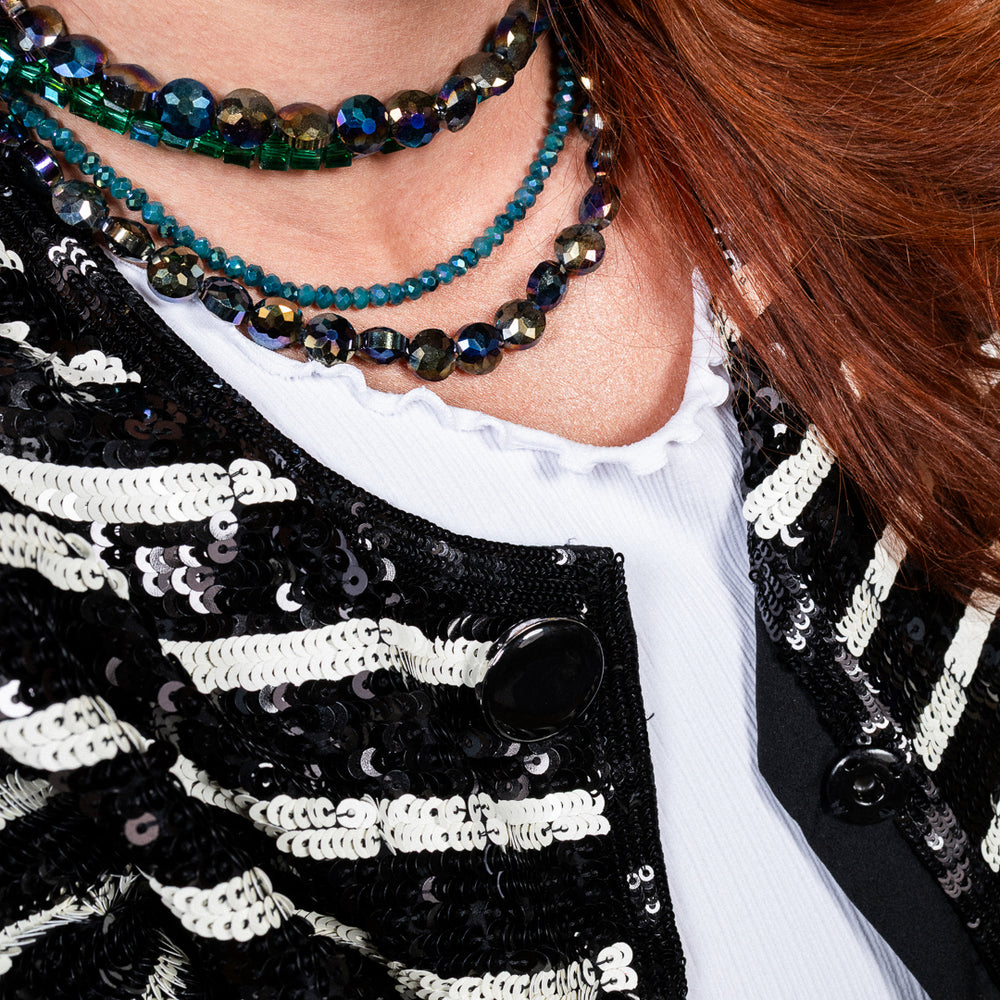 Fa La Luxe Jumbo Purple Crystal Choker