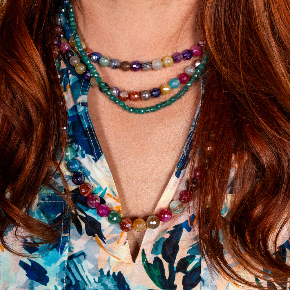 Light Parade Jumbo Multicolor Agate Choker