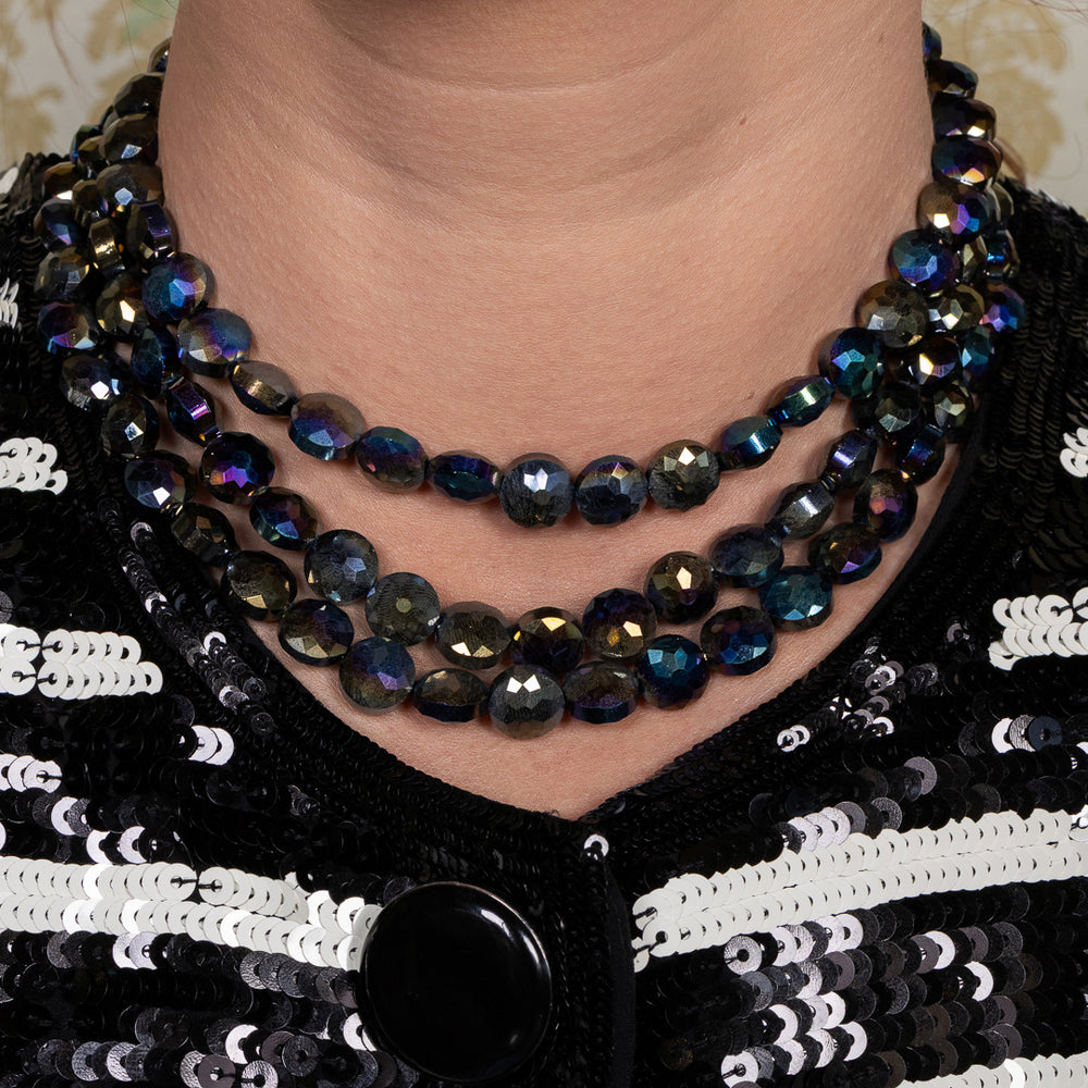 Fa La Luxe Jumbo Purple Crystal Choker