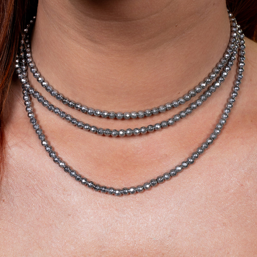Sleigh Bells Ring Silver Hematite Choker