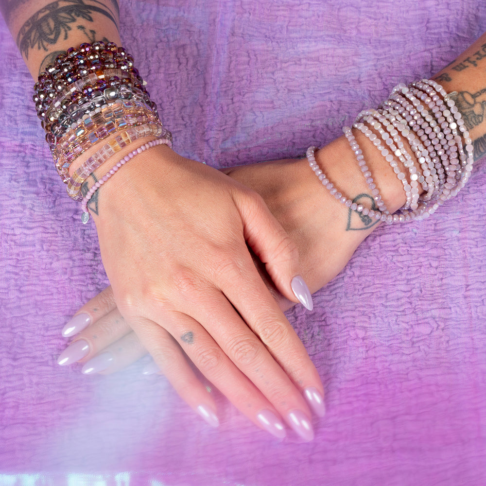 Grape Glow Purple Phosphorite Bracelet