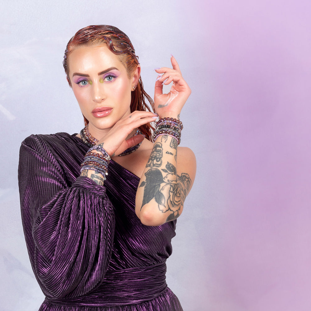 Violet Vibe Purple Opal Bracelet