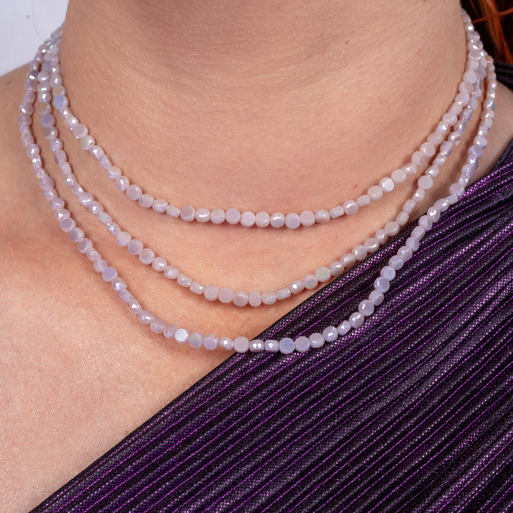 Lavender Luster Crystal Choker